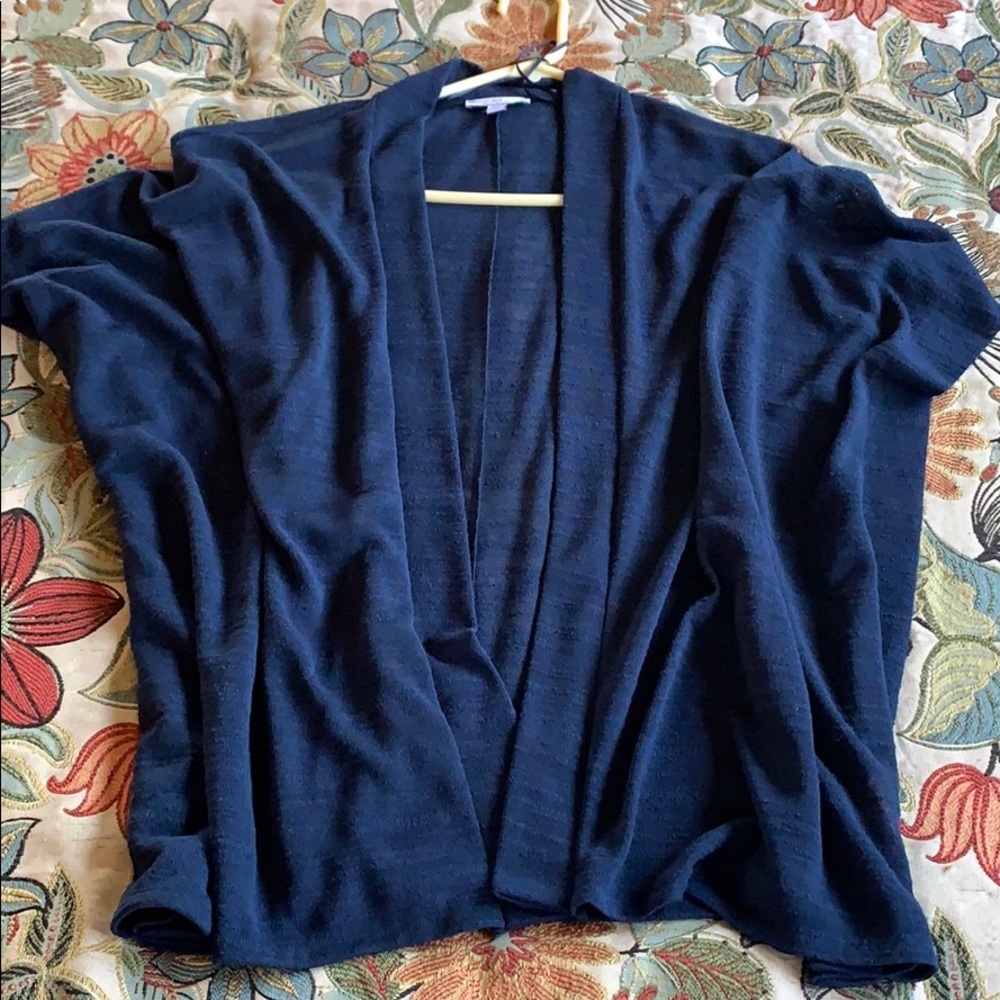 H Halston knit vest poncho SM NWOT
